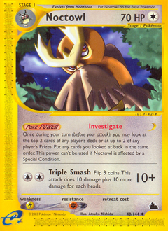Noctowl, Skyridge #40, Pokémon TCG card