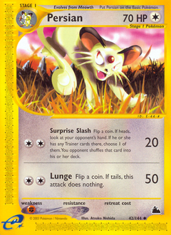 Persian, Skyridge #42, Pokémon TCG card