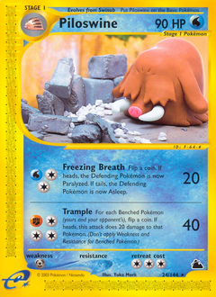 Piloswine, Skyridge #24, Pokémon TCG card