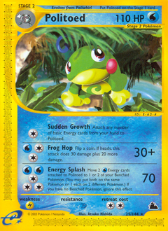 Politoed, Skyridge #25, Pokémon TCG card