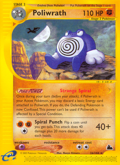 Poliwrath, Skyridge #26, Pokémon TCG card