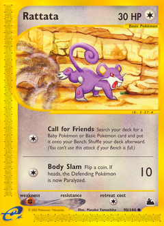 Rattata, Skyridge #90, Pokémon TCG card