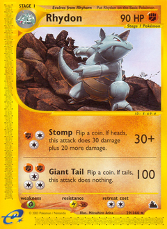 Rhydon, Skyridge #29, Pokémon TCG card