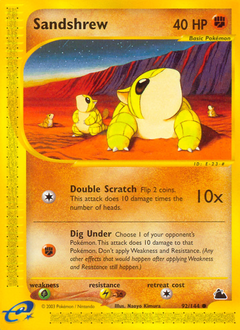 Sandshrew, Skyridge #92, Pokémon TCG card