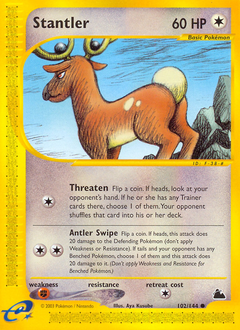 Stantler, Skyridge #102, Pokémon TCG card