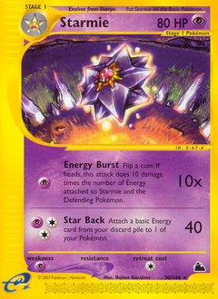 Starmie, Skyridge #30, Pokémon TCG card