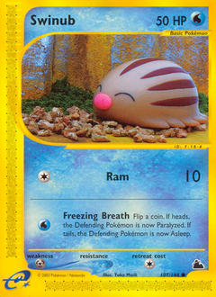 Swinub, Skyridge #107, Pokémon TCG card