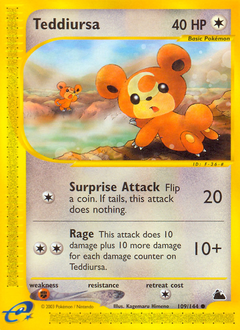 Teddiursa, Skyridge #109, Pokémon TCG card