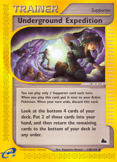Underground Expedition, Skyridge #140, Pokémon TCG card