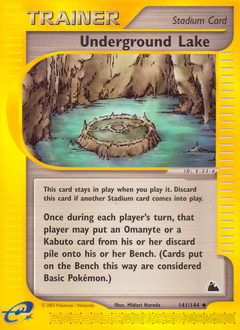 Underground Lake, Skyridge #141, Pokémon TCG card