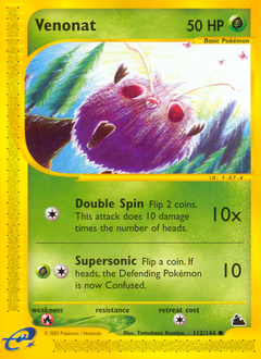 Venonat, Skyridge #112, Pokémon TCG card