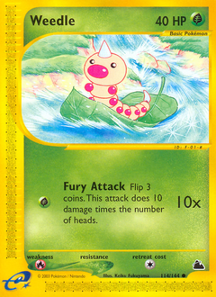 Weedle, Skyridge #114, Pokémon TCG card