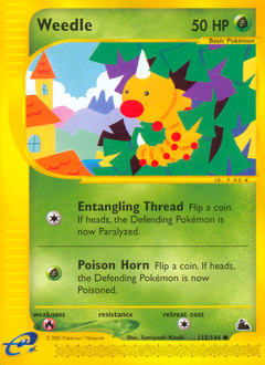 Weedle, Skyridge #115, Pokémon TCG card