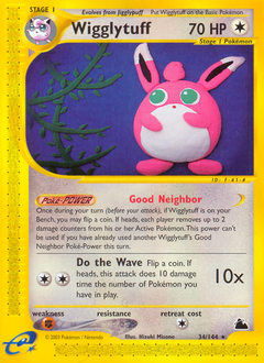 Wigglytuff, Skyridge #34, Pokémon TCG card
