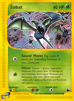 Zubat, Skyridge #117, Pokémon TCG card