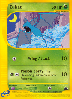 Zubat, Skyridge #118, Pokémon TCG card