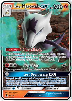 Alolan Marowak-GX, SM Black Star Promos #SM187, Pokémon TCG card