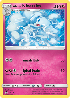 Alolan Ninetales, SM Black Star Promos #SM128, Pokémon TCG card