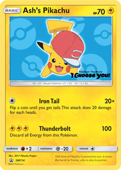 Ash's Pikachu, SM Black Star Promos #SM114, Pokémon TCG card