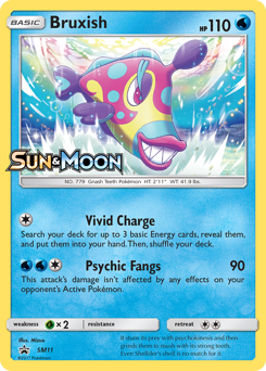 Bruxish, SM Black Star Promos #SM11, Pokémon TCG card