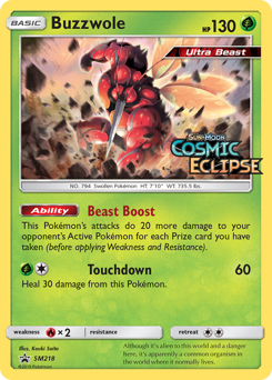 Buzzwole, SM Black Star Promos #SM218, Pokémon TCG card