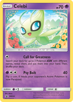 Celebi, SM Black Star Promos #SM224, Pokémon TCG card