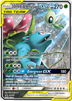 Celebi & Venusaur-GX, SM Black Star Promos #SM167, Pokémon TCG card