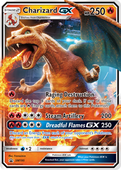 Charizard-GX, SM Black Star Promos #SM195, Pokémon TCG card