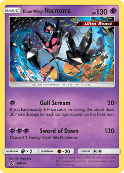 Dawn Wings Necrozma, SM Black Star Promos #SM106, Pokémon TCG card