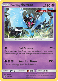 Dawn Wings Necrozma, SM Black Star Promos #SM123, Pokémon TCG card