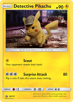 Detective Pikachu, SM Black Star Promos #SM170, Pokémon TCG card