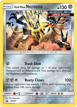 Dusk Mane Necrozma, SM Black Star Promos #SM107, Pokémon TCG card