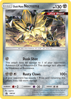 Dusk Mane Necrozma, SM Black Star Promos #SM124, Pokémon TCG card