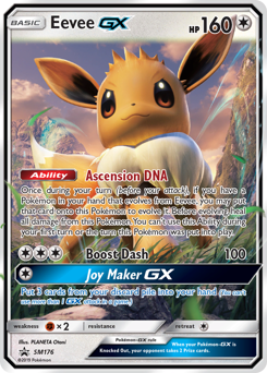Eevee-GX, SM Black Star Promos #SM176, Pokémon TCG card