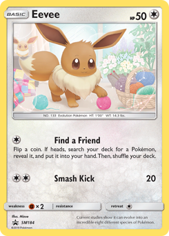 Eevee, SM Black Star Promos #SM184, Pokémon TCG card