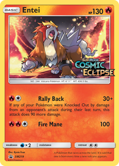 Entei, SM Black Star Promos #SM219, Pokémon TCG card