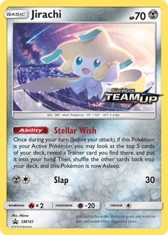 Jirachi, SM Black Star Promos #SM161, Pokémon TCG card