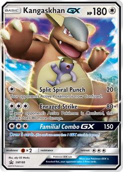 Kangaskhan-GX, SM Black Star Promos #SM188, Pokémon TCG card