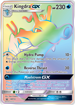 Kingdra-GX, SM Black Star Promos #SM155, Pokémon TCG card