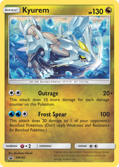 Kyurem, SM Black Star Promos #SM142, Pokémon TCG card
