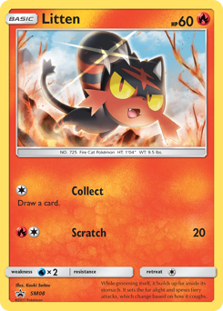 Litten, SM Black Star Promos #SM08, Pokémon TCG card