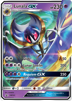 Lunala-GX, SM Black Star Promos #SM103, Pokémon TCG card