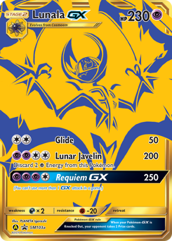 Lunala-GX, SM Black Star Promos #SM103a, Pokémon TCG card