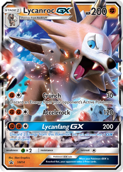 Lycanroc-GX, SM Black Star Promos #SM14, Pokémon TCG card