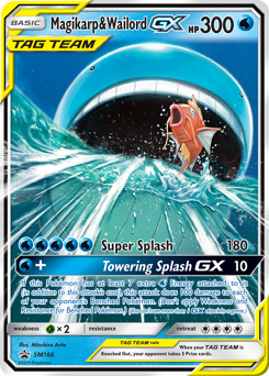 Magikarp & Wailord-GX, SM Black Star Promos #SM166, Pokémon TCG card