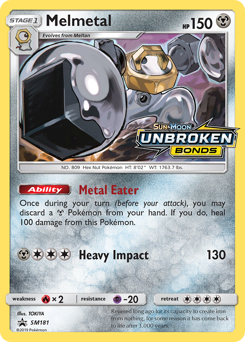 Melmetal, SM Black Star Promos #SM181, Pokémon TCG card
