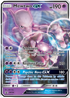 Mewtwo-GX, SM Black Star Promos #SM196, Pokémon TCG card