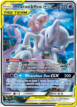 Mewtwo & Mew-GX, SM Black Star Promos #SM191, Pokémon TCG card