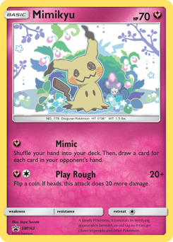 Mimikyu, SM Black Star Promos #SM163, Pokémon TCG card