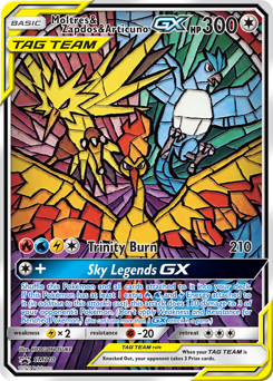 Moltres & Zapdos & Articuno-GX, SM Black Star Promos #SM210, Pokémon TCG card